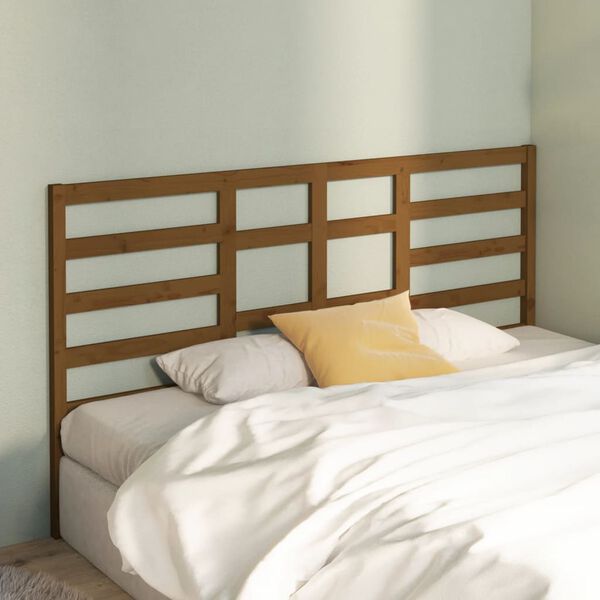 vidaXL Bed Headboard Honey Brown 186x4x104 cm Solid Wood Pine