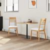 vidaXL Dining Chairs 2 pcs Natural 43 x 54 x 89 cm Solid Rubber Wood