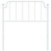 vidaXL Metal Headboard White 90 cm