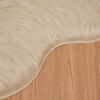 vidaXL Faux Sheepskin Rug Tafalla Beige 50 x 80 cm Polyester