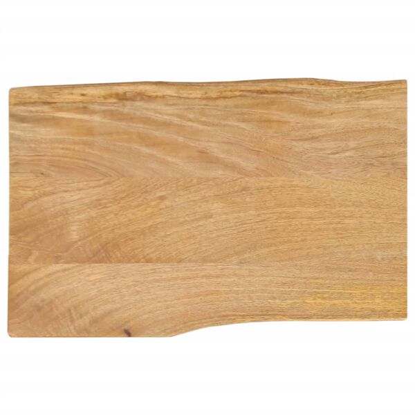 vidaXL Table Top 50x40x3.8 cm Live Edge Solid Wood Mango