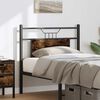 vidaXL Replace Headboard Smoked Oak 90 cm Engineered Wood and Steel