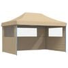 vidaXL Party Tent Folding Beige 292 x 440 x 315 cm Oxford Fabric