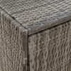vidaXL Garden Storage Cabinet Grey 59x40x180 cm Poly Rattan