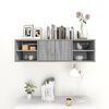 vidaXL Wall Shelf Grey Sonoma 102x30x29 cm Engineered Wood