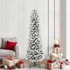 vidaXL Artificial Christmas Tree with 300 LEDs with Stand White 210 cm