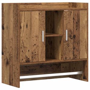 vidaXL Wall Shelf Wall-Mounted Old Wood 80 x 36 x 80 cm
