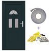 vidaXL Front Door 98 x 198 cm PVC Anthracite