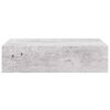 vidaXL Wall-mounted Drawer Shelf Concrete Grey 40x23.5x10cm MDF
