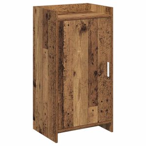 vidaXL Shoe Cabinet with Door Old Wood 48 x 36 x 92 cm Engineered Wood