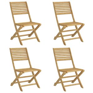 vidaXL Folding Garden Chairs 4 pcs 48.5x61.5x87 cm Solid Wood Acacia