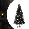 vidaXL Christmas Tree Black 210 cm PVC