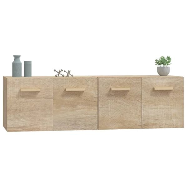 vidaXL Wall Cabinets 2 pcs Sonoma Oak 60x36.5x35 cm Engineered Wood