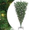 vidaXL Upside-down Artificial Pre-lit Christmas Tree with Ball Set PVC