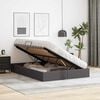 vidaXL Storage Bed with Mattress Grey 140 x 190 cm Faux leather