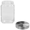 vidaXL Storage Jars with Silver Lid 6 pcs 1700 ml