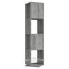 vidaXL Rotating Cabinet Concrete Grey 34.5x34.5x75.5 cm Engineered Wood