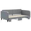 vidaXL Daybed with Trundle without Mattress Light Grey 90x190 cm Single