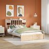 vidaXL Bookcase Bed without Mattress 140x190cm Solid Wood Pine