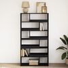 vidaXL Bookcase Black 100x33x187.5 cm Engineered Wood