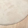 vidaXL Area Rugs Oval HUARTE Beige 100 x 200 cm 100% Polyester