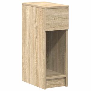 vidaXL Bedside Cabinet with Drawer Sonoma Oak 20x36x60 cm