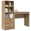 vidaXL Desk with Drawer 2 pcs Artisan Oak
