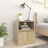 vidaXL Bed Cabinet Sonoma Oak 40x40x50 cm Engineered Wood