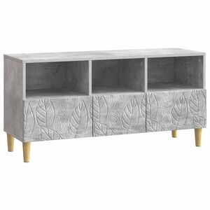 vidaXL TV Cabinet 102 x 34.5 x 50 cm Concrete Grey Engineered Wood