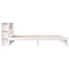 vidaXL Bookcase Bed without Mattress White 100x200cm Solid Wood Pine