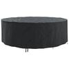 vidaXL Furniture Cover 279 x 279 x 71 cm 420D Oxford Fbric Round Black