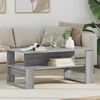 vidaXL Coffee Table Grey Sonoma 90 x 50 x 40 cm Engineered Wood