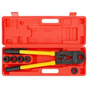vidaXL Hydraulic Pipe Crimping Tool 30 kN U16-32 mm V15-28 mm Steel