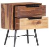 vidaXL Bedside Cabinet 40x30x50 cm Solid Acacia Wood