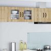 vidaXL Kitchen Cabinet with Shelf 2 pcs Sonoma Oak 40 x 31 x 40 cm