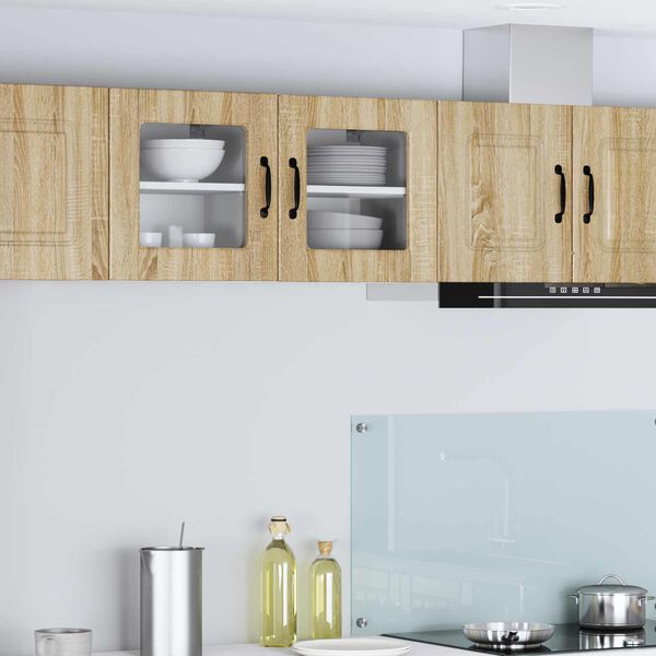vidaXL Kitchen Cabinet with Shelf 2 pcs Sonoma Oak 40 x 31 x 40 cm