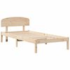 vidaXL Bed Frame with Headboard Natural 75 x 190 cm Solid Pine Wood