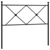 vidaXL Metal Replace Headboard Black 100cm