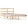 vidaXL Bed Frame without Mattress Solid Wood 120x200 cm (810012+818410)