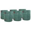 vidaXL Garden Waste Bags 12 pcs Green 67 x 67 x 75.5 cm Polypropylene