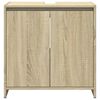 vidaXL 3 Piece Bathroom Furniture Set Sonoma Oak Engineered Wood