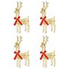 vidaXL Christmas Reindeer 4 pcs 160 LEDs Warm White