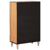 vidaXL Highboard with Door Natural 60 x 33.5 x 100 cm Solid Mango Wood