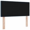 vidaXL LED Headboard with LED Strip Lights Manual Blue 90 cm Polyester