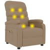 vidaXL Massage Chair Cappuccino Faux Leather