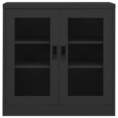 vidaXL Office Cabinet Anthracite 90x40x90 cm Steel