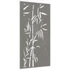 vidaXL Garden Wall Decoration 105x55 cm Corten Steel Bamboo Design