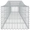 vidaXL Arched Gabion Baskets 9 pcs 400x50x40/60 cm Galvanised Iron