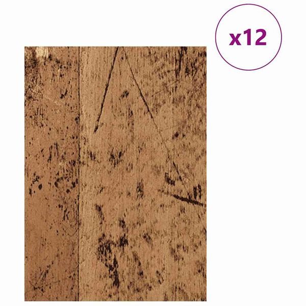 vidaXL Decor Panels 12 pcs Old Wood 30 x 42 x 0.27 cm Engineered Wood