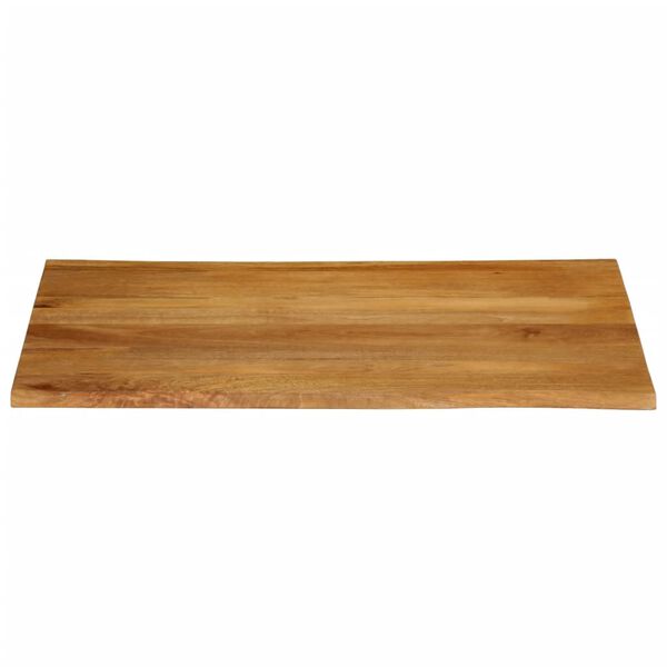vidaXL Table Top 90x80x3.8 cm Live Edge Solid Wood Mango